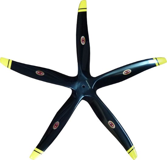 Picture of Biela 5 Blade TURBO 23 Black/Yellow